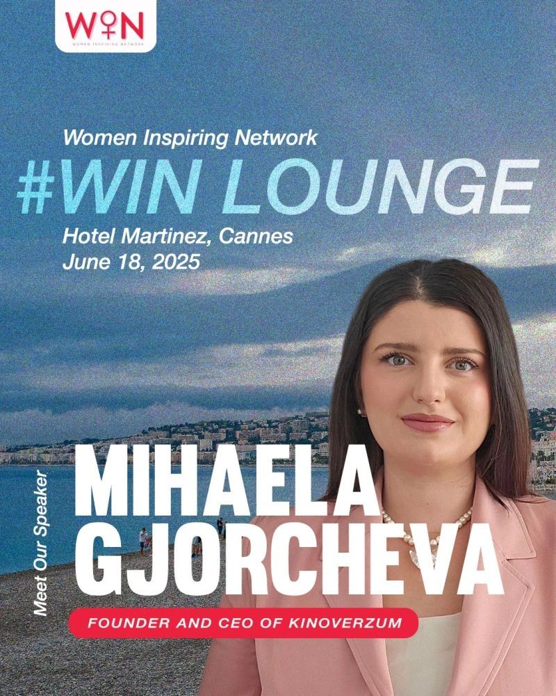 Михаела Ѓорчева говорник на #WINLounge за време на Cannes Lions 2025